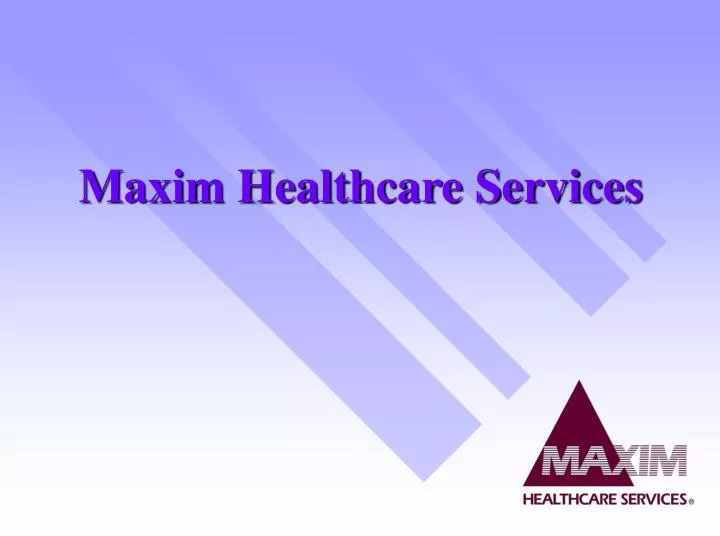 maxim healthcare services