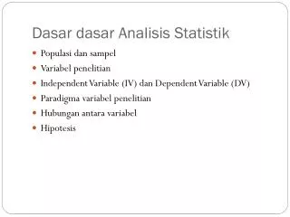 PPT - Konsep Dasar Statistik PowerPoint Presentation, Free Download ...