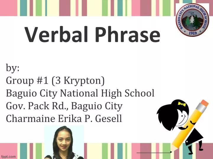 verbal phrase