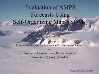 Evaluation of AMPS Forecasts Using Self-Organizing Maps (SOMs)