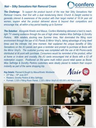 Nair – Silky Sensations Hair Removal Cream