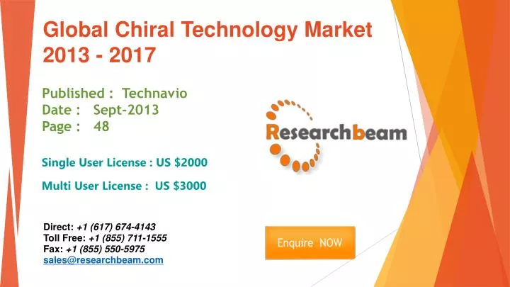 global chiral technology market 2013 2017