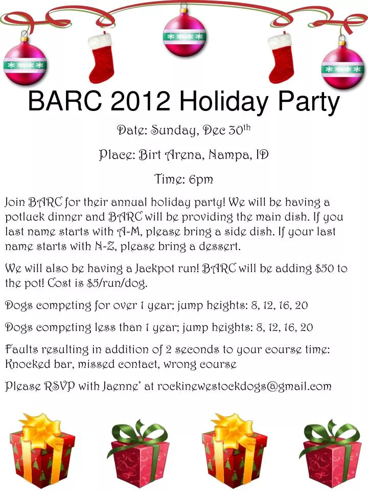 barc 2012 holiday party