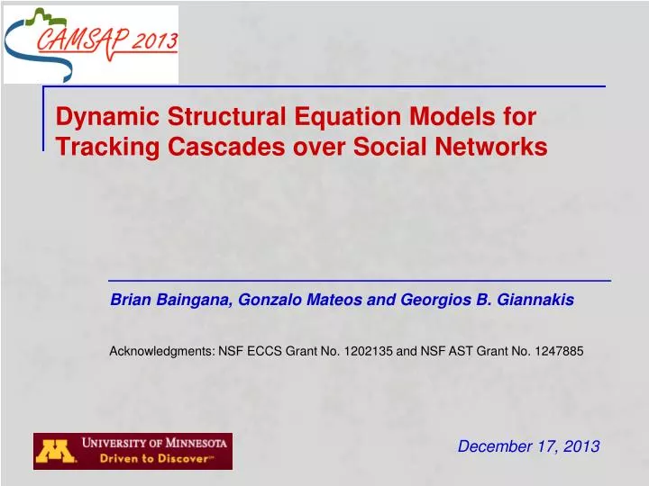 dynamic structural equation models for tracking cascades over social networks