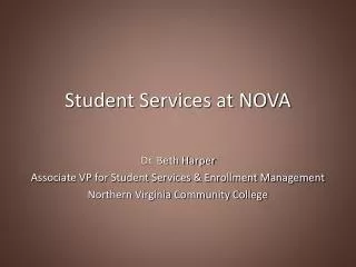Student Services at NOVA