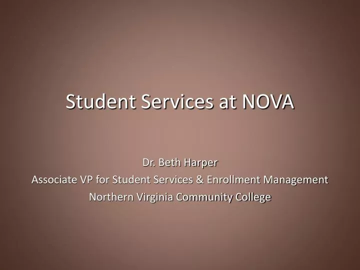 student services at nova