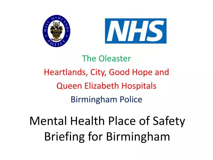 mental health place of safety briefing for birmingham