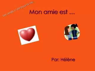 mon amie est