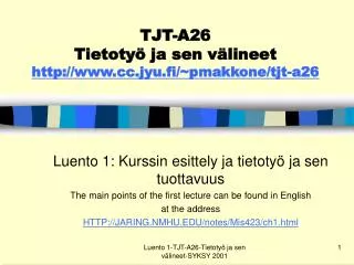 tjt a26 tietoty ja sen v lineet http www cc jyu fi pmakkone tjt a26