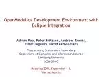 OpenModelica Development Environment with Eclipse Integration - slide 1