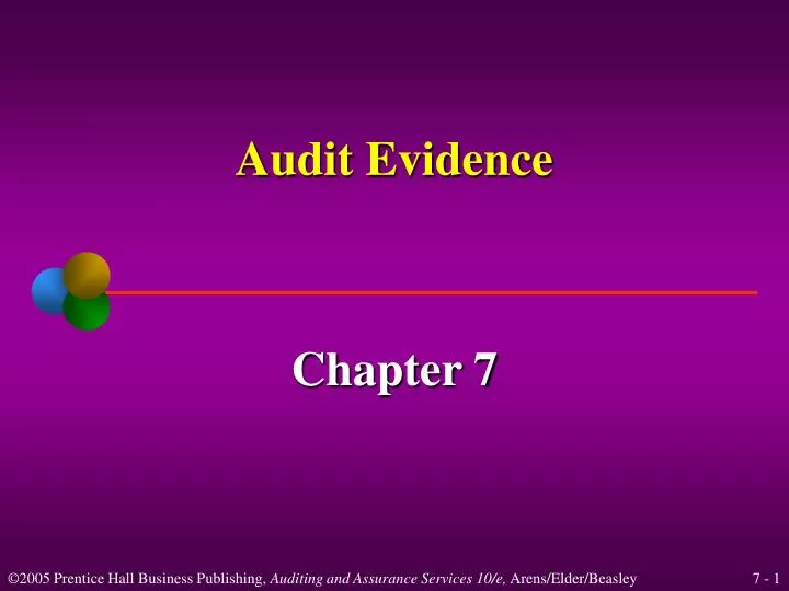 audit evidence