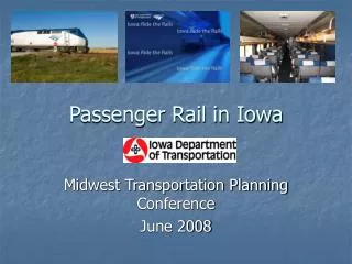 Passenger Rail in Iowa