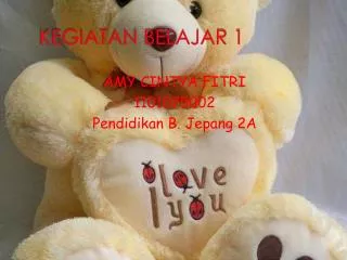 kegiatan belajar 1