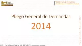 pliego general de demandas