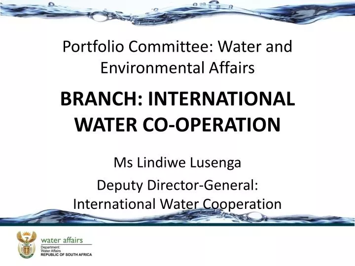 branch international water co operation
