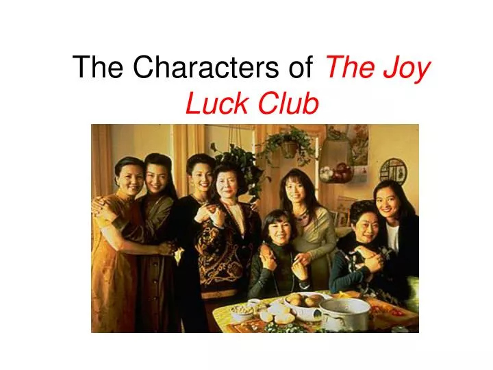 the characters of the joy luck club