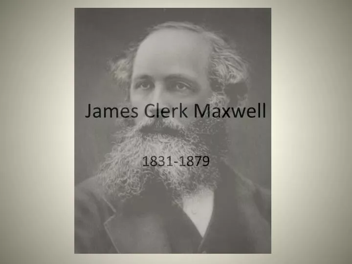 james clerk maxwell
