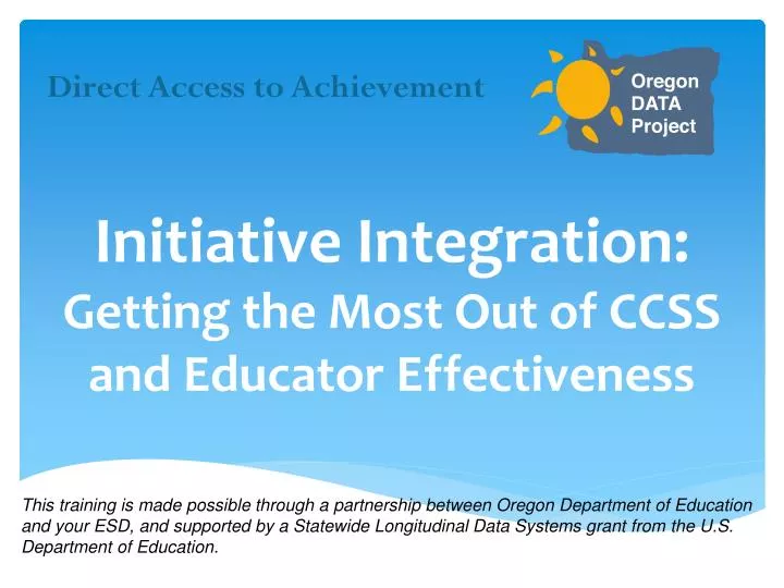initiative integration getting the most out of ccss and educator effectiveness