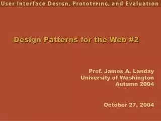 Design Patterns for the Web #2