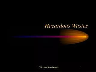 Hazardous Wastes