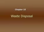 Waste Disposal - slide 1
