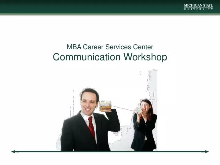 mba career services center communication workshop
