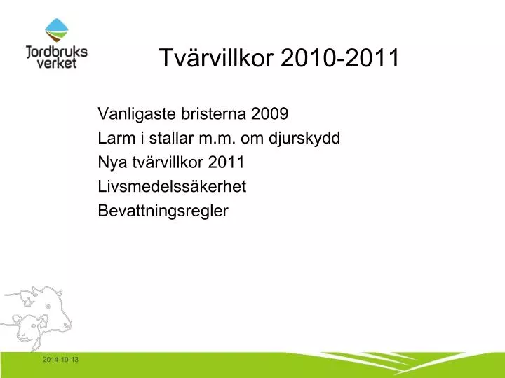 tv rvillkor 2010 2011