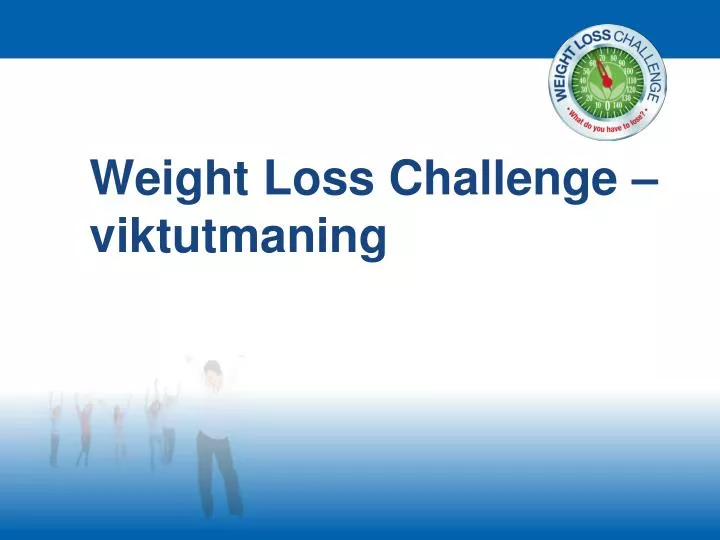 weight loss challenge viktutmaning