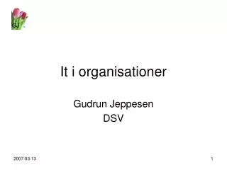 it i organisationer