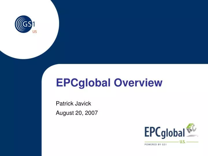 epcglobal overview