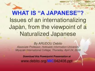 Download this Powerpoint Presentation at debito/ MIC 042408