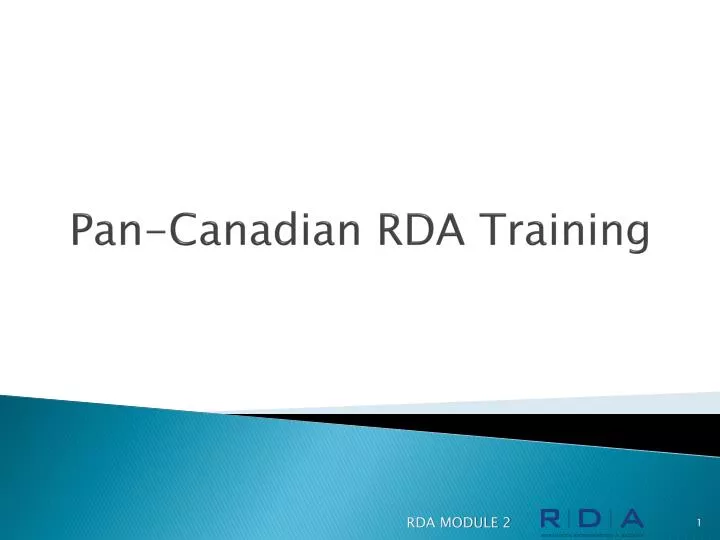 pan canadian rda training
