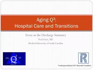 Aging Q 3 : Hospital Care and Transitions