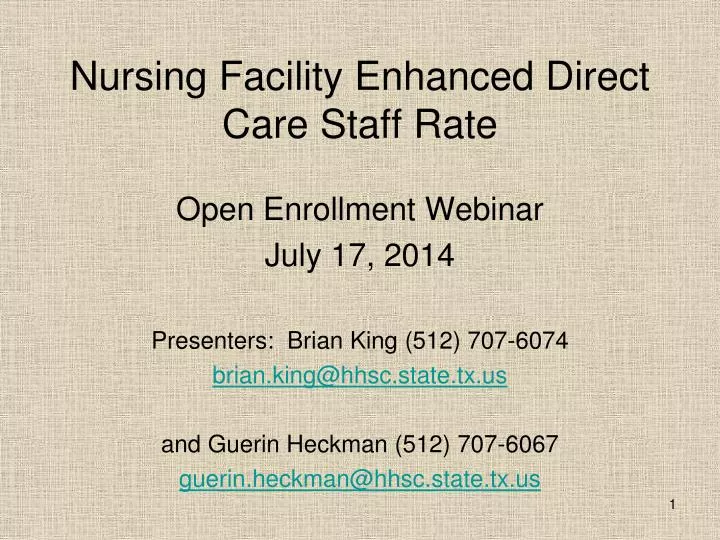 nursing facility enhanced direct care staff rate
