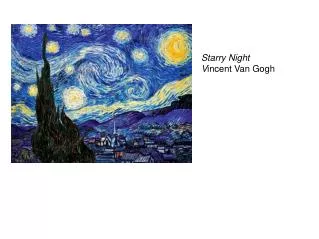 Starry Night V incent Van Gogh