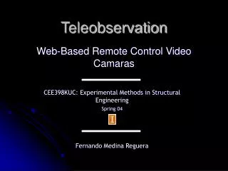 Teleobservation
