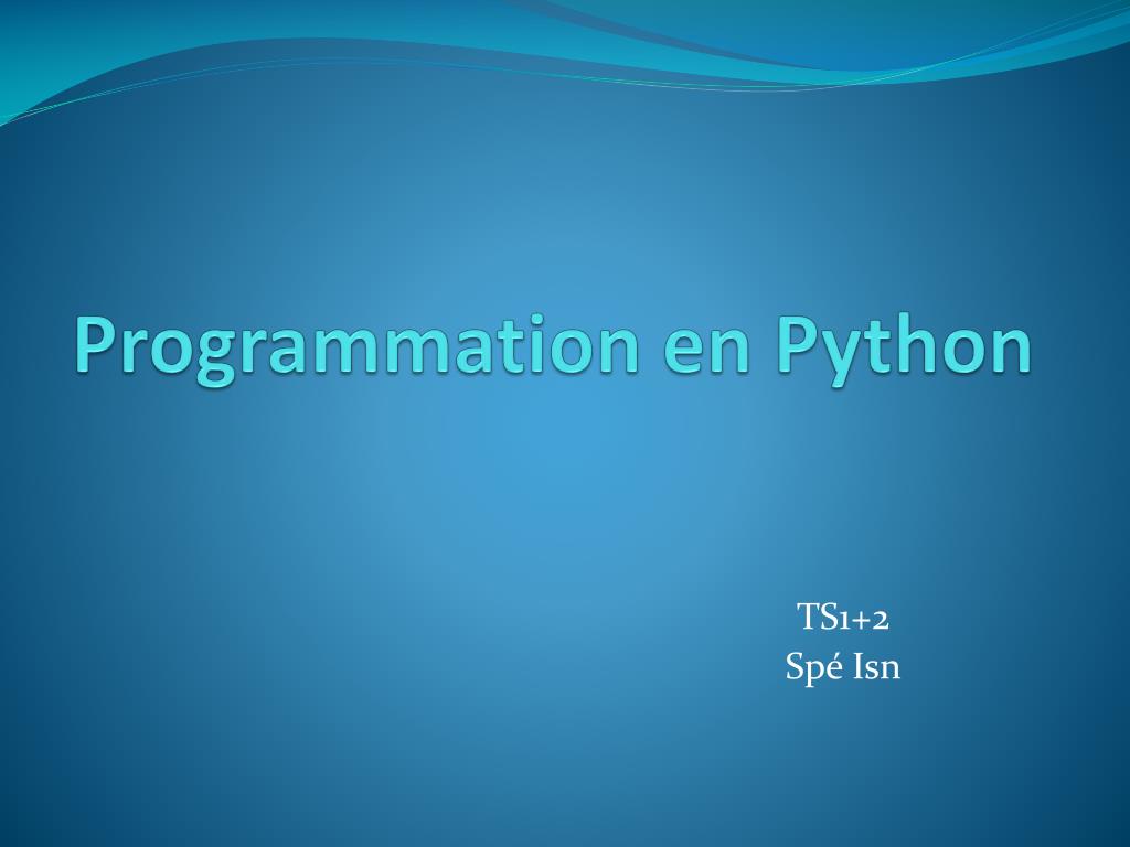 programmation en python python Images High Quality... PPT - Programmation en Python PowerPoint Presentation, free download ...