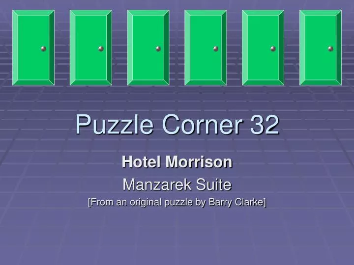 puzzle corner 32