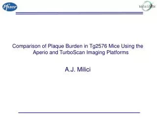 Comparison of Plaque Burden in Tg2576 Mice Using the Aperio and TurboScan Imaging Platforms