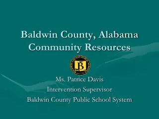 Baldwin County, Alabama Community Resources