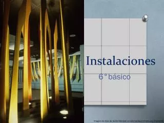 instalaciones