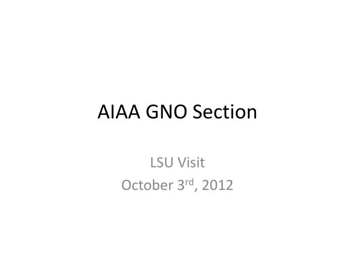 aiaa gno section