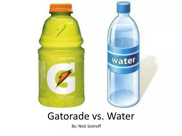 gatorade vs water