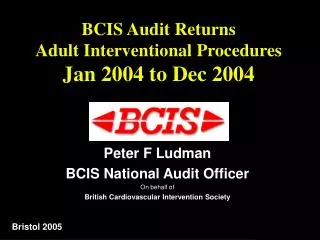 BCIS Audit Returns Adult Interventional Procedures Jan 2004 to Dec 2004