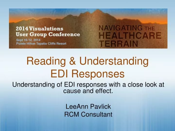 reading understanding edi responses