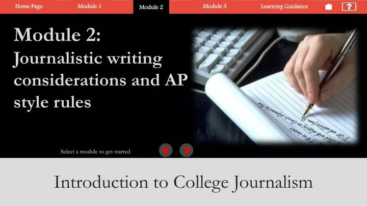 section 2 recognize typical journalistic writing considerations and ap style rules