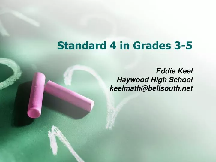 standard 4 in grades 3 5