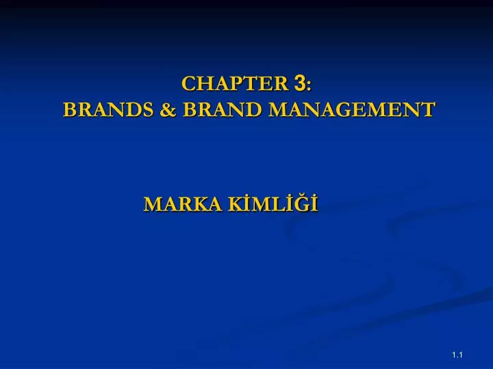 chapter 3 brands brand management