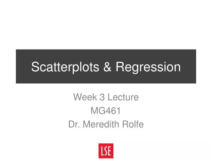 scatterplots regression