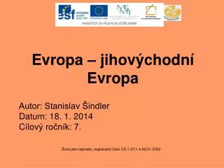 evropa jihov chodn evropa